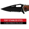 image:imageCoast DX375 DOUBLE LOCK Folding Knife with 35 Serrated Stainless Steel Blade