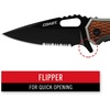 image:imageCoast DX375 DOUBLE LOCK Folding Knife with 35 Serrated Stainless Steel Blade