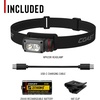 image:imageCoast WPH20R 2000 Lumen IP67 Waterproof USBC Rechargeable Headlamp with SPOT and Flood Beams Pocket and Hat Clip 6 Lightmodes