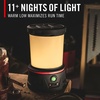 image:imageCOAST EAL40R 2500 Lumen Rechargeable Emergency Camping Lantern with Red Flashing Mode Carabiner Diffuser Foldeable Handle Moonglow Low Mode Illuminated Power Button USBC Power Bank