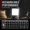 image:imageCOAST EAL40R 2500 Lumen Rechargeable Emergency Camping Lantern with Red Flashing Mode Carabiner Diffuser Foldeable Handle Moonglow Low Mode Illuminated Power Button USBC Power Bank