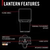 image:imageCOAST EAL40R 2500 Lumen Rechargeable Emergency Camping Lantern with Red Flashing Mode Carabiner Diffuser Foldeable Handle Moonglow Low Mode Illuminated Power Button USBC Power Bank