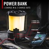 image:imageCOAST EAL40R 2500 Lumen Rechargeable Emergency Camping Lantern with Red Flashing Mode Carabiner Diffuser Foldeable Handle Moonglow Low Mode Illuminated Power Button USBC Power Bank