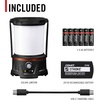 image:imageCOAST EAL40R 2500 Lumen Rechargeable Emergency Camping Lantern with Red Flashing Mode Carabiner Diffuser Foldeable Handle Moonglow Low Mode Illuminated Power Button USBC Power Bank
