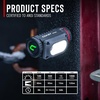 image:imageCoast WPH10R 1000 Lumen Rechargeable LED Headlamp with Magnetic Tailcap and Red Light Mode Lightweight IP67 Waterproof