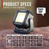 image:imageCoast QB2R 2000 Lumens Voice Control Rechargeable Utility Light Six Light Modes 75 Hour Run Time Magnetic Base