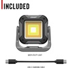 image:imageCoast QB2R 2000 Lumens Voice Control Rechargeable Utility Light Six Light Modes 75 Hour Run Time Magnetic Base