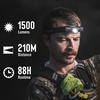 image:imageCoast XPH30R 1500 Lumen USBC Rechargeable Dual Power Headlamp with Twist Focus Beam and Magnetic Base 437 oz  DesertTanDesert