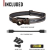 image:imageCoast XPH30R 1500 Lumen USBC Rechargeable Dual Power Headlamp with Twist Focus Beam and Magnetic Base 437 oz  DesertTanDesert