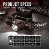 image:imageCoast XPH30R 1500 Lumen USBC Rechargeable Dual Power Headlamp with Twist Focus Beam and Magnetic Base 437 oz  DesertTanForest